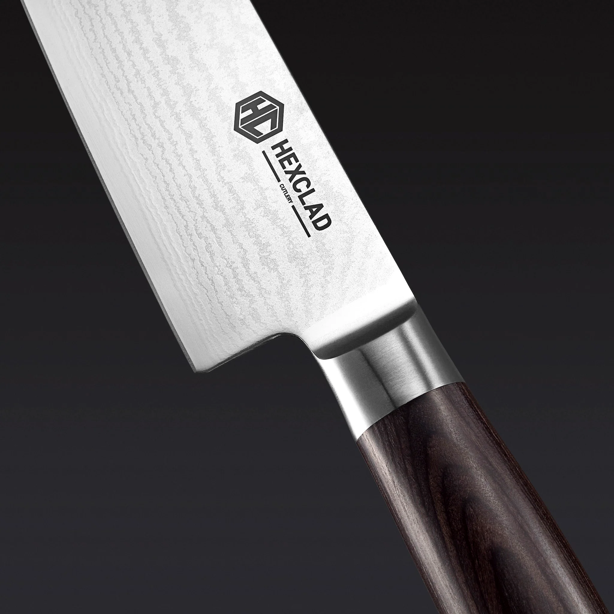 Damascus Steel Knife Set, 7-pc (Espresso)