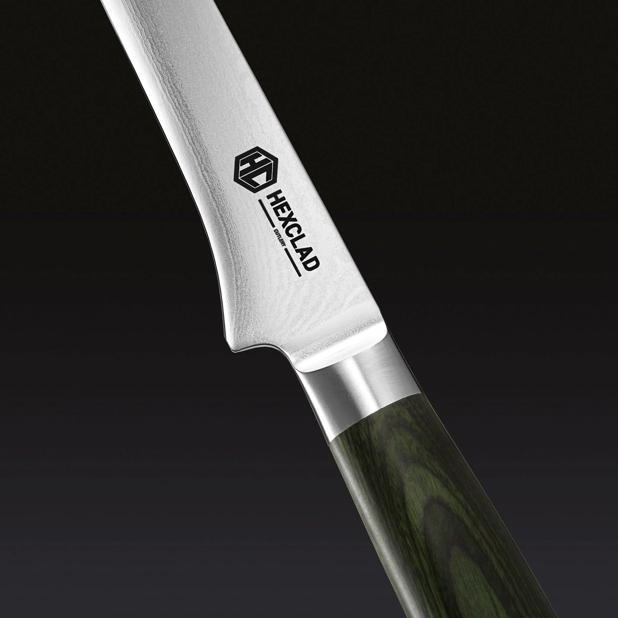 Damascus Steel Boning & Fillet Knife, 6"