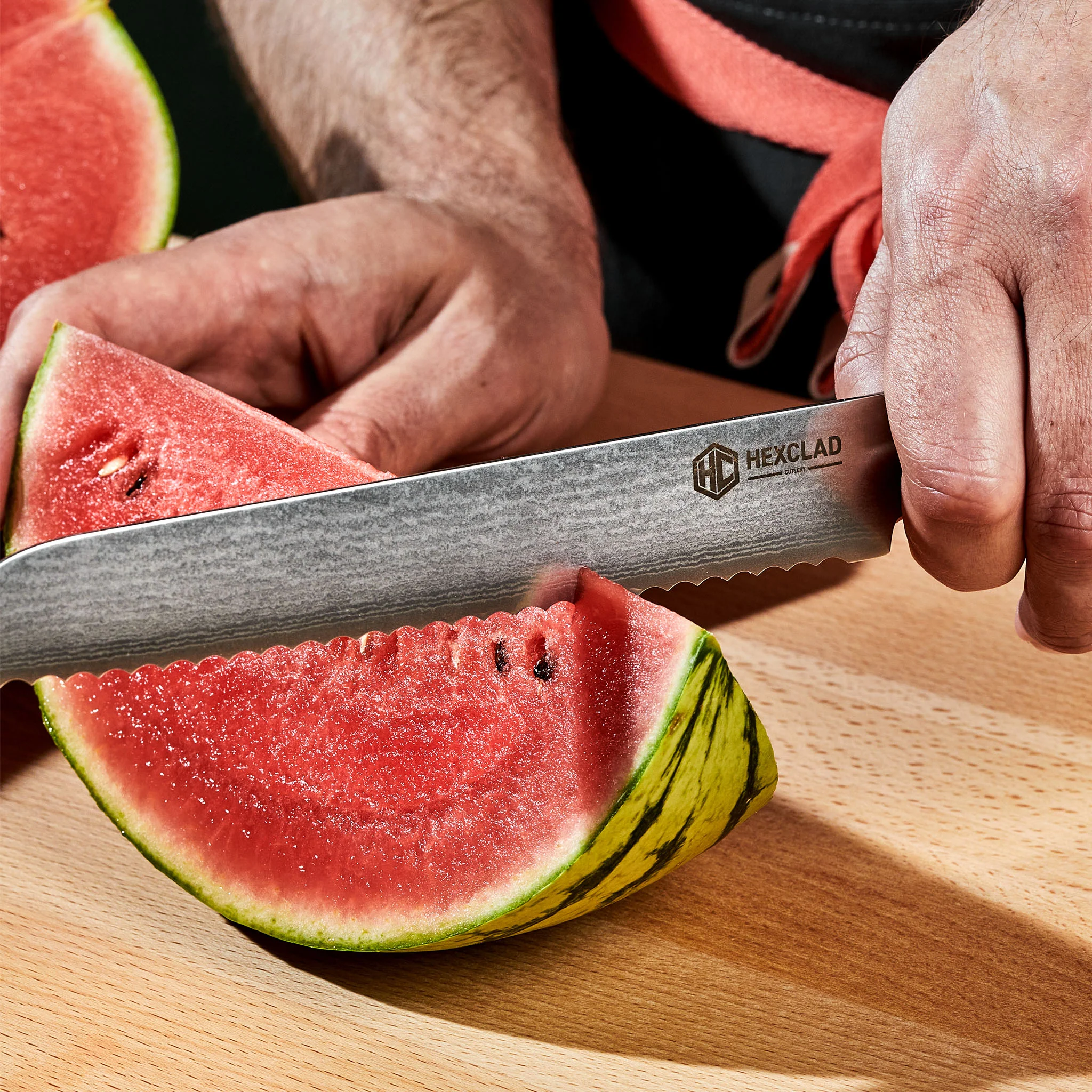 Damascus Steel Serrated Bread Knife, 8" 5 Damascus Steel Serrated Bread Knife, 8"