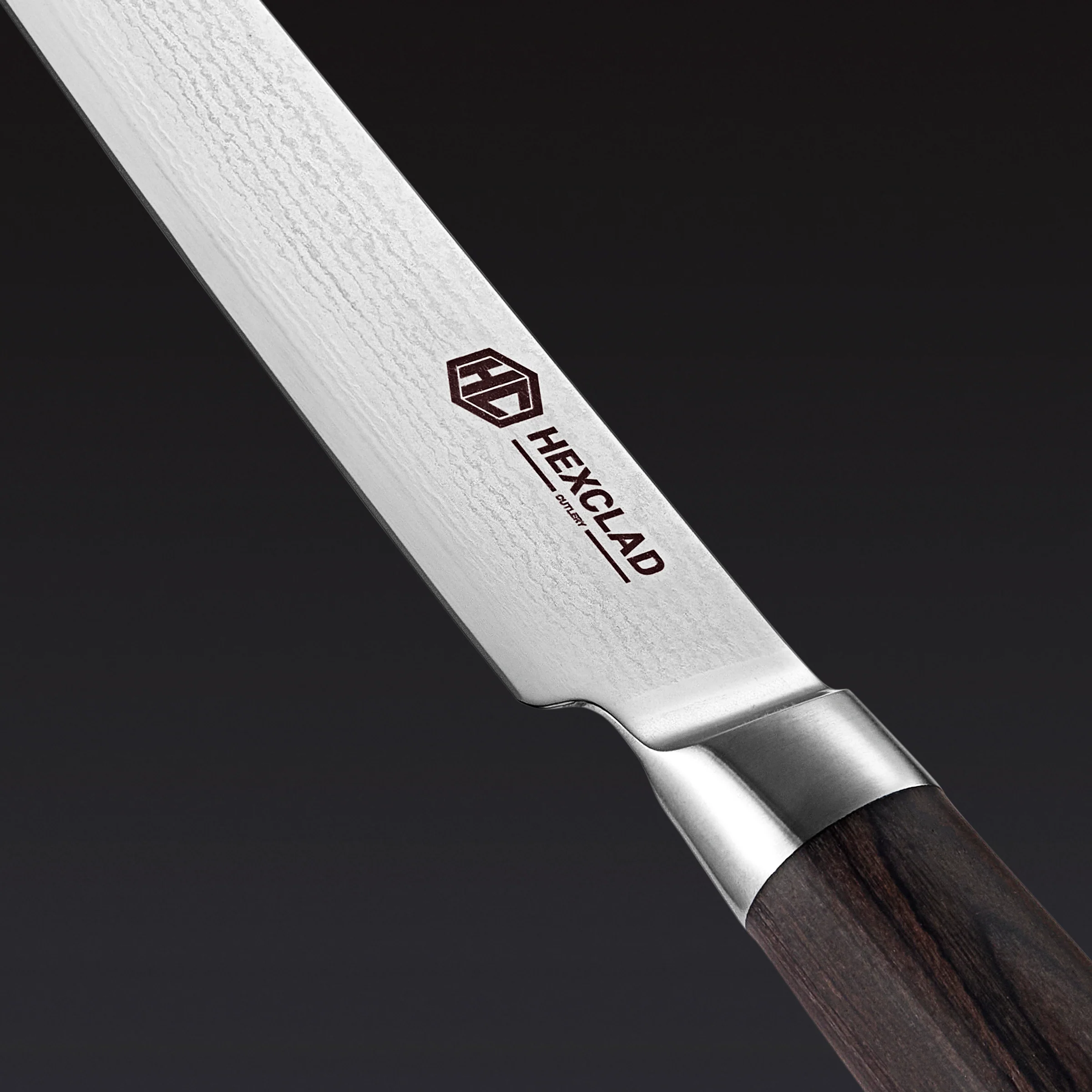 Damascus Steel Steak Knife Set, 8-pc (Espresso)