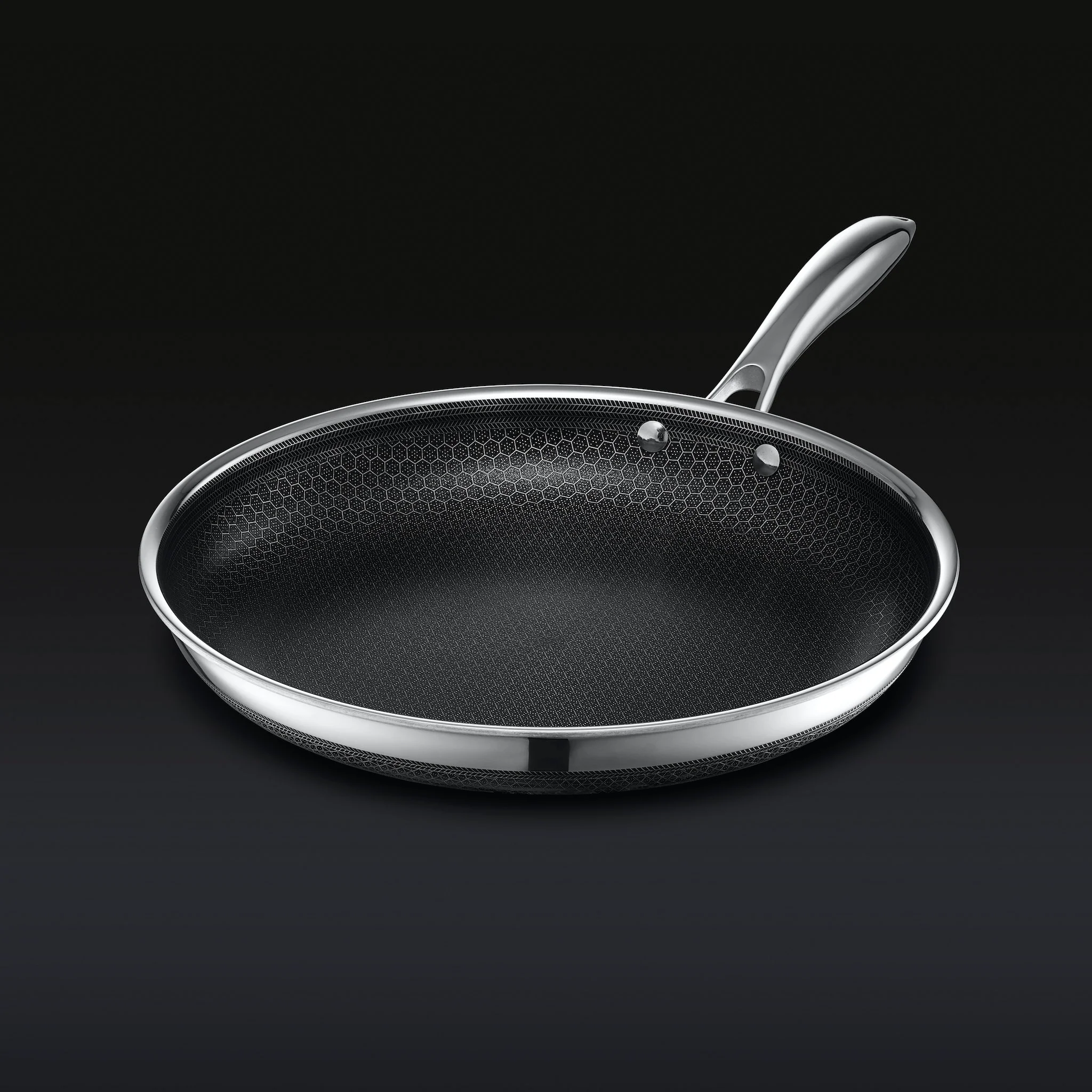 Hybrid Fry Pan Set with Lids, 6-pc