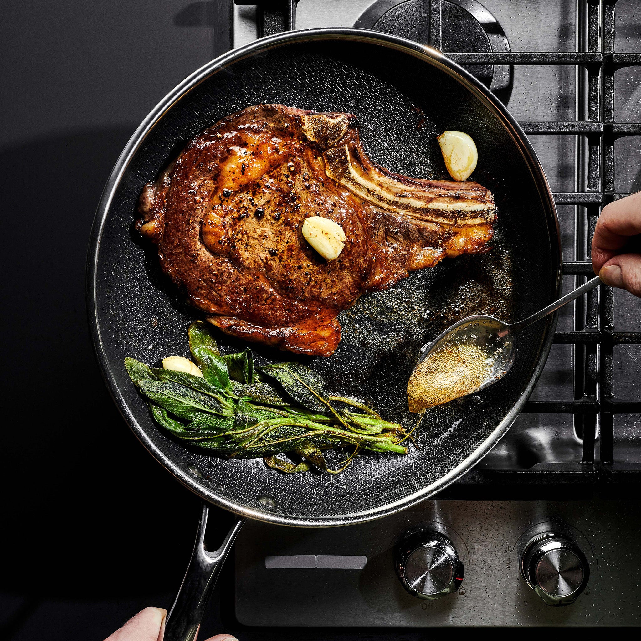 Hybrid Fry Pan Set with Lids, 6-pc