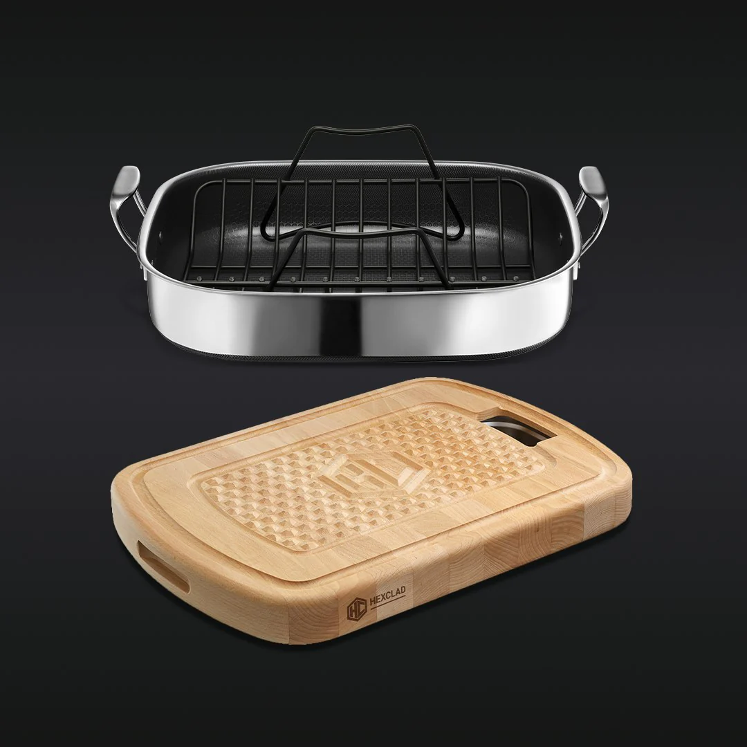 Hybrid Roasting and Cutting Board Set 1 Hybrid Roasting and Cutting Board Set