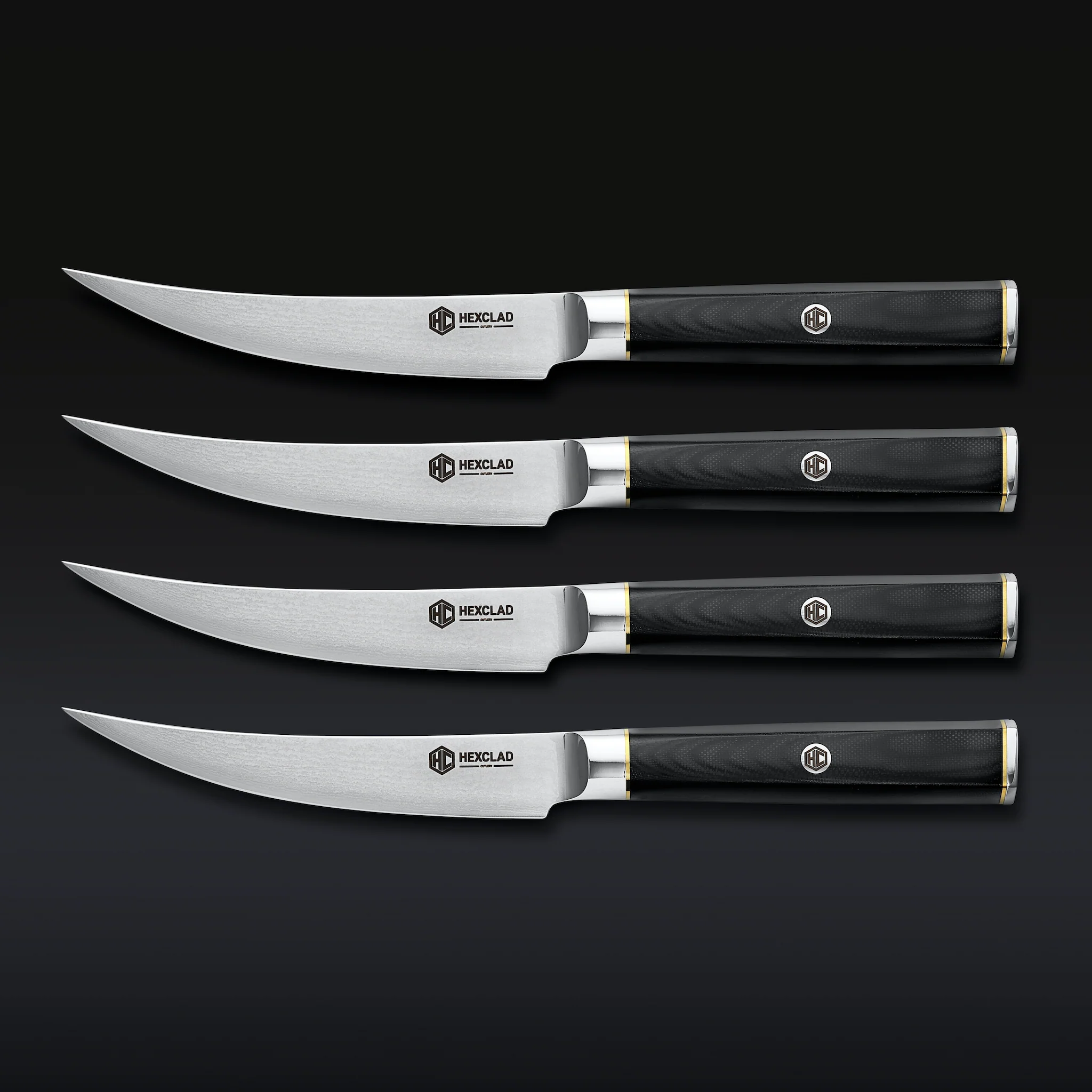 Master Series Damascus Steel Steak Knife Set, 4-pc