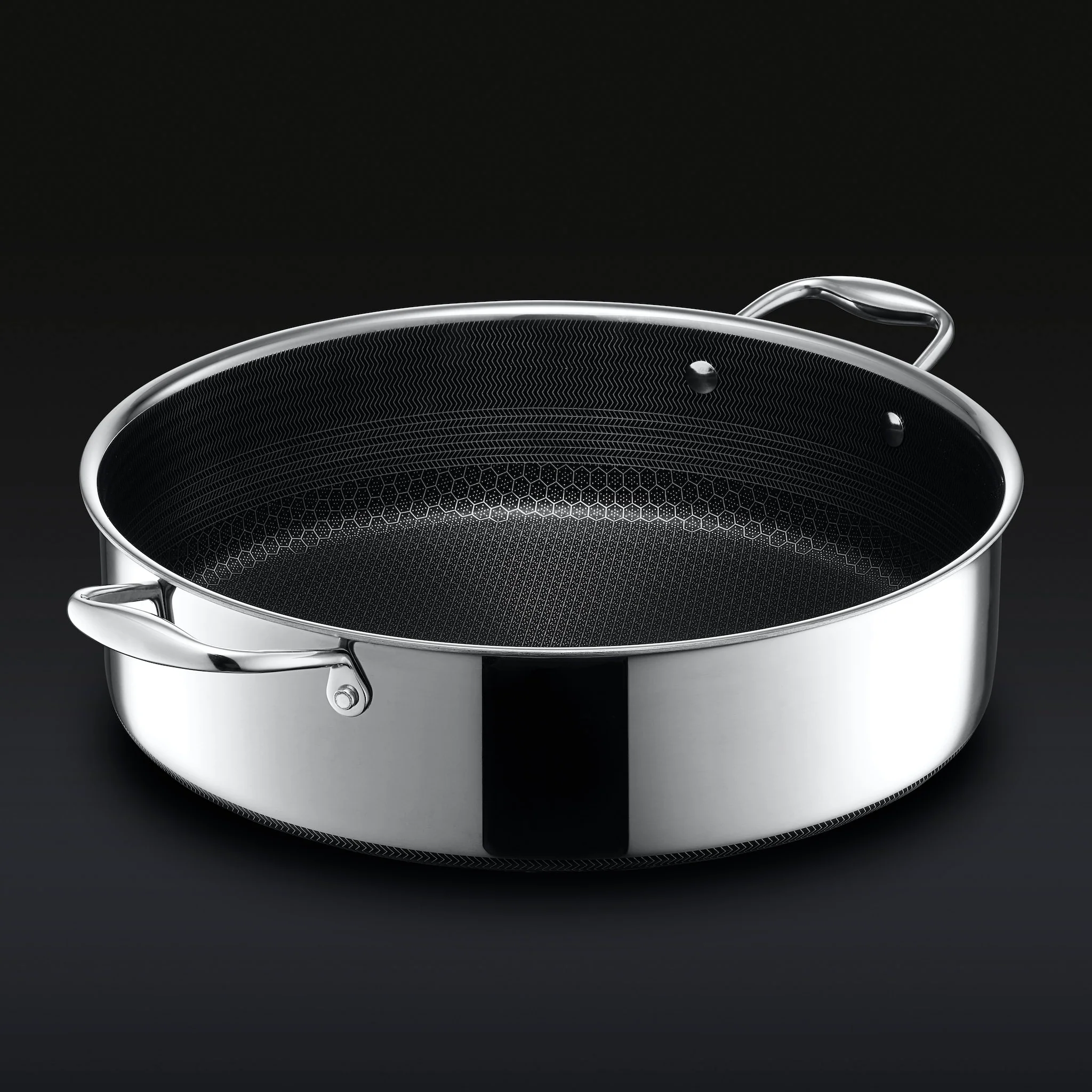 Hybrid Deep Sauté Pan/Chicken Fryer with Lid, 7-Qt