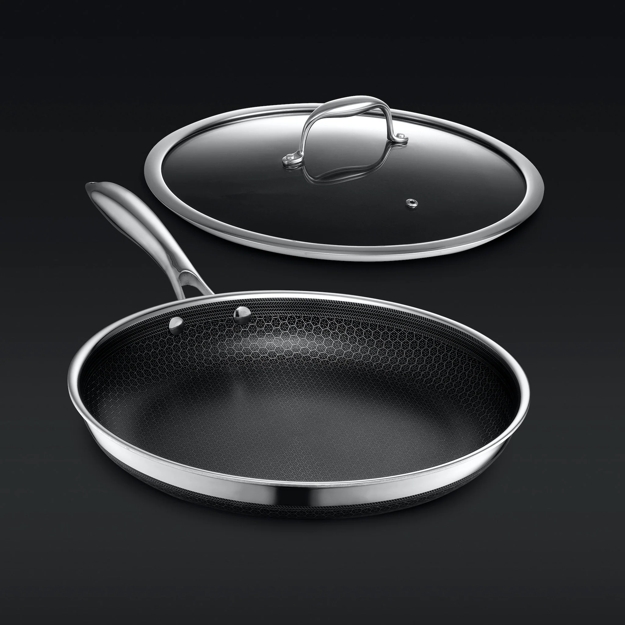 Hybrid Fry Pan with Lid, 12" 1 Hybrid Fry Pan with Lid, 12"