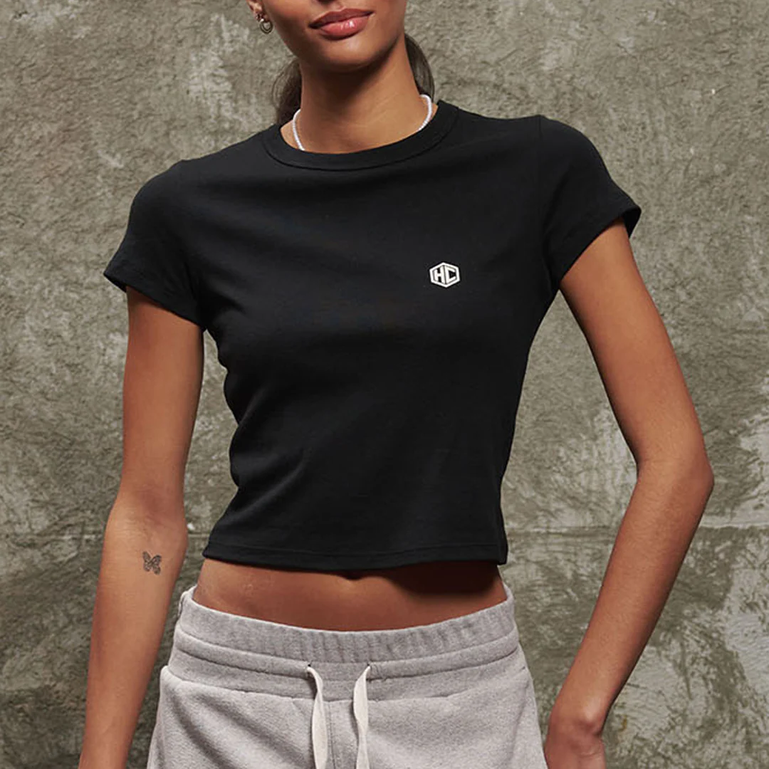 Classic Logo Badge Women's Cropped Tee 1 Classic Logo Badge Women's Cropped Tee